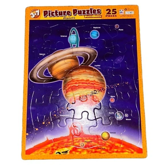 1999 Puzzle Patch Kids Planets Picture Puzzle 25 pieces - Picture 3 of 4